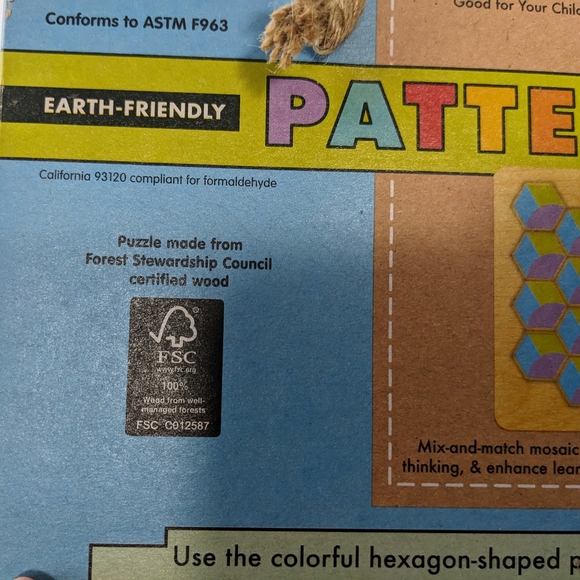 Innovative Kids Pattern Play Wooden Puzzles: Razzle Dazzle 28 Pc All Ages  NEW - Picture 9 of 11